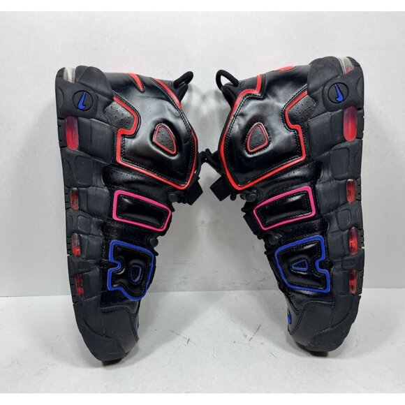 Nike Air More Uptempo '96 Electric Black Blue Red FD0729-001 Men's Size 13 - Picture 5 of 8